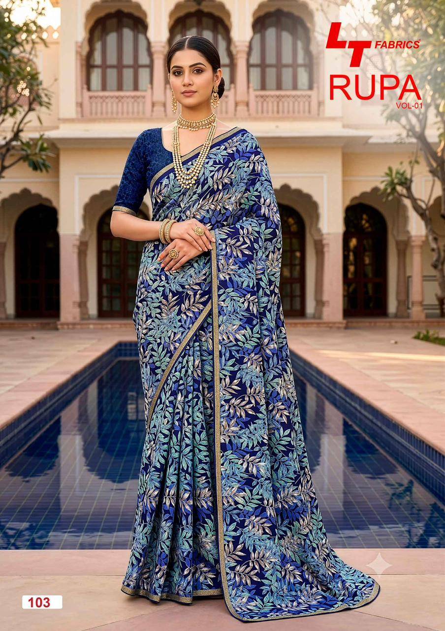 RUPA VOL- 1 By KASHVI CREATION 101 To 108 Series Indian Traditional Wear Collection Beautiful Stylish Fancy Colorful Casuals Wear Dola Silk Print Sarees At Wholesale Price